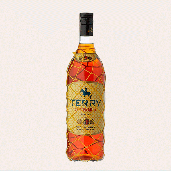Botella de brandy Terry Centenario