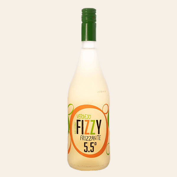 Botella de vino Verdejo Frizzante Fizzy 5.5 grados