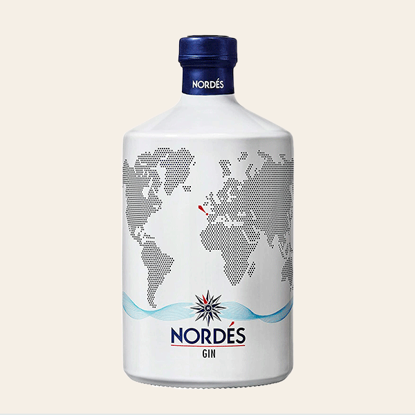 Botella de ginebra Nordés