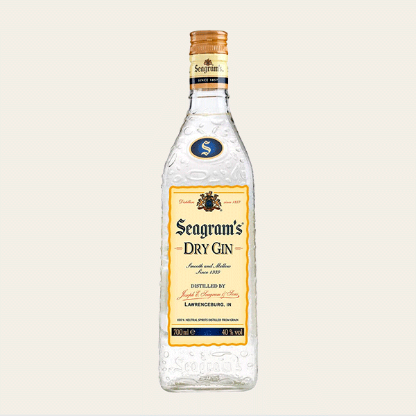 Botella de Seagram's Dry Gin