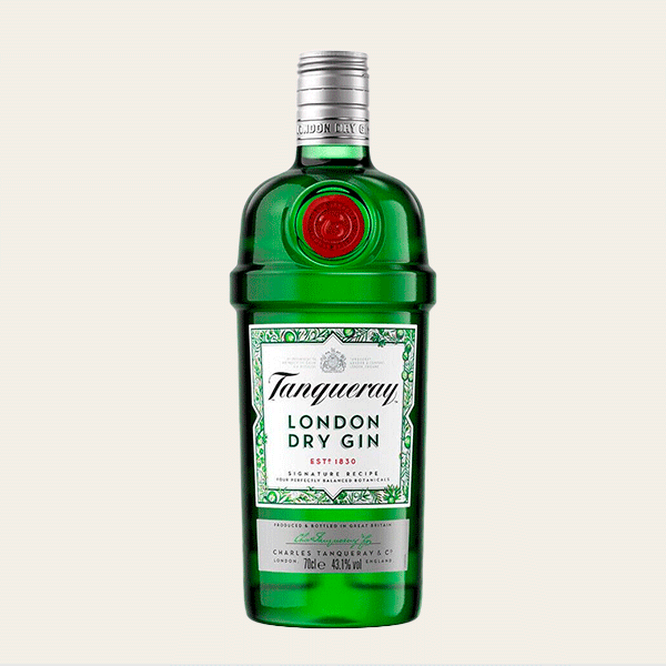 Botella de ginebra Tanqueray London Dry Gin