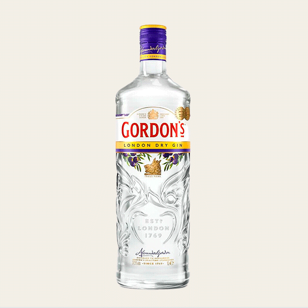 Botella de ginebra Gordon's London Dry