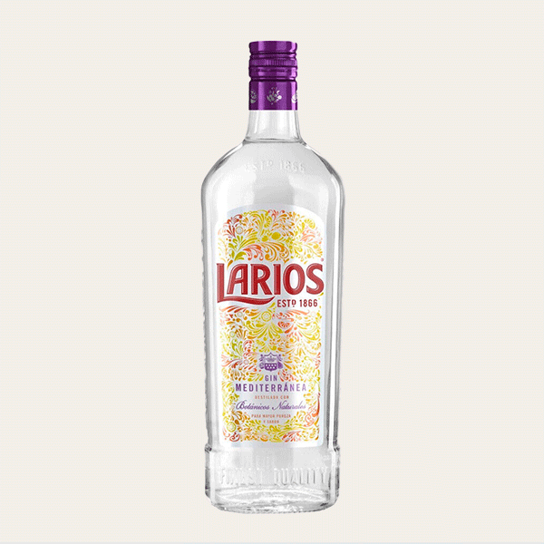 Botella de Larios Ginebra Mediterránea