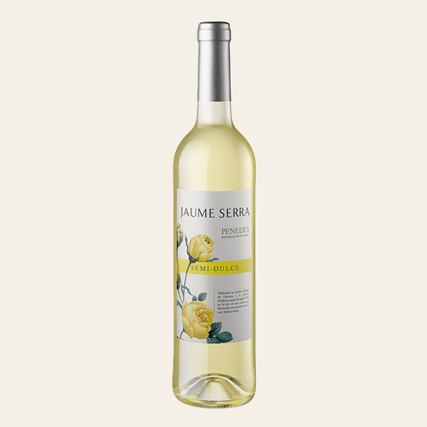 Botella de vino blanco semi-dulce Jaume Serra Penedès
