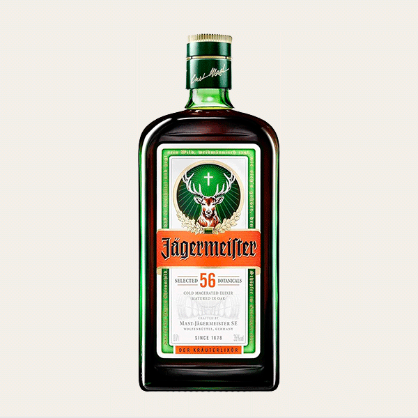 Botella de Jägermeister licor de hierbas