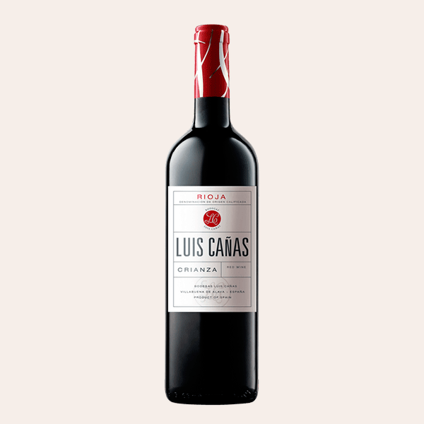Botella de vino Luis Cañas Crianza Rioja