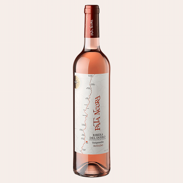 Botella de vino rosado Pata Negra Ribera del Duero Tempranillo