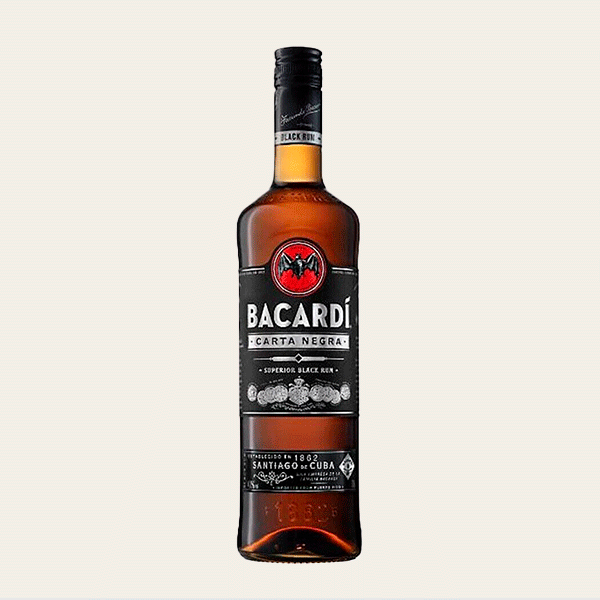 Botella de Ron Bacardí Carta Negra 70cl