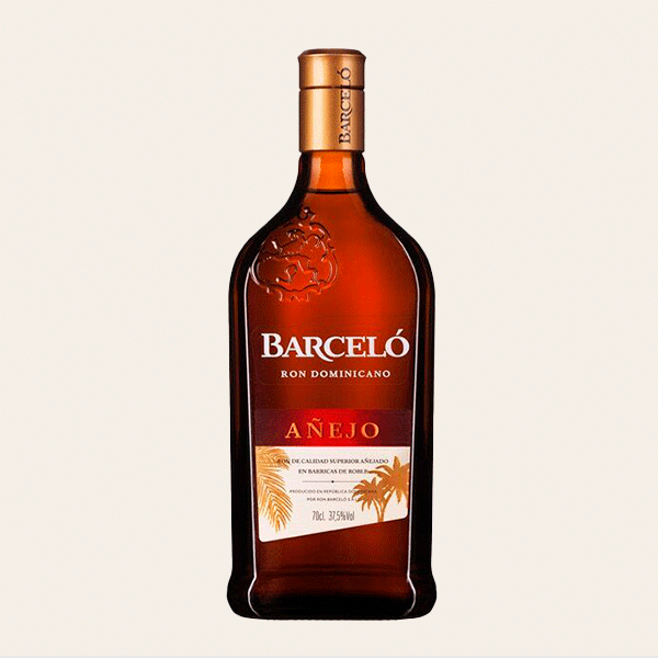 Botella de Ron Barceló Añejo dominicano 70cl