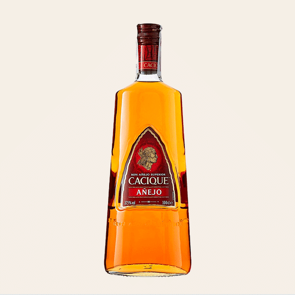 Botella de Ron Cacique Añejo