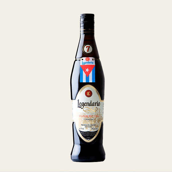 Botella de Ron Legendario Elixir de Cuba