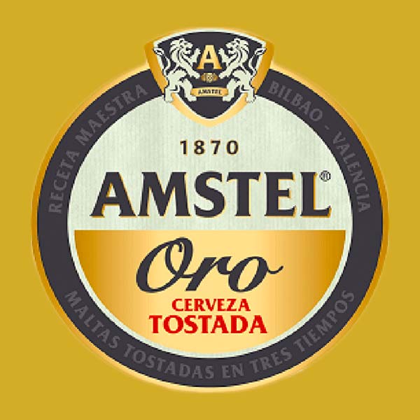Cerveza Amstel Oro cerveza tostada en el Museo del Jamón