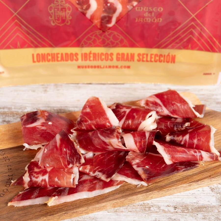 Jamón ibérico 100% bellota loncheado del Museo del Jamón 100g