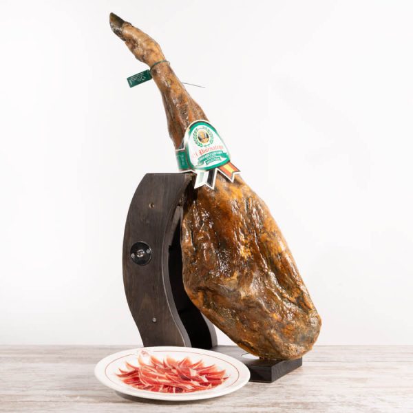 Jamón Ibérico Cebo de Campo 50% Raza Ibérica con plato de lonchas